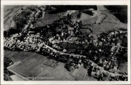 Ak Geraberg Thüringen, Fliegeraufnahme