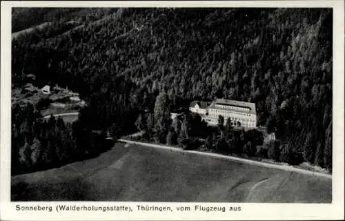 Ak Sonneberg in Thüringen, Fliegeraufnahme, Walderholungsstätte