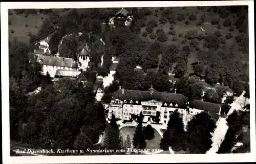 Ak Bad Ditzenbach in Württemberg, Kurhaus, Sanatorium, Fliegeraufnahme