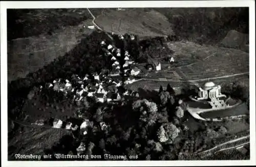 Ak Rotenberg Stuttgart, Burg Wirtemberg, Fliegeraufnahme