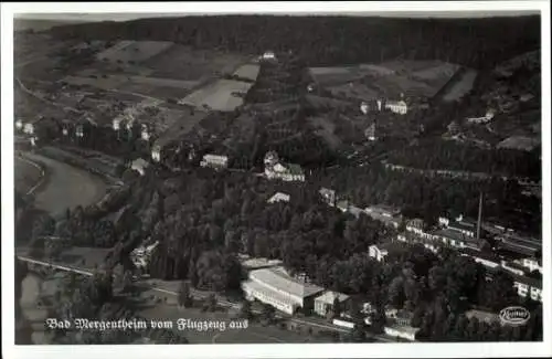 Ak Bad Mergentheim in Tauberfranken, Fliegeraufnahme