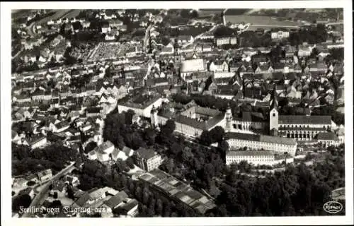 Ak Freising in Oberbayern, Fliegeraufnahme, Fliegeraufnahme