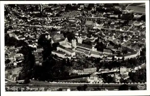 Ak Freising in Oberbayern, Fliegeraufnahme