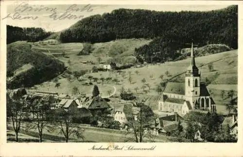 Ak Nordrach im Schwarzwald Baden, Gesamtansicht