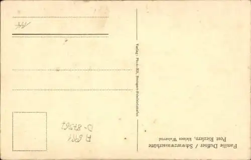 Ak Riezlern Mittelberg Vorarlberg, Familie Duffner, Schwarzwasserhütte, Bernhardiner