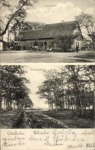 Ak Kananohe Langenhagen in Niedersachsen, Forsthaus, Eichenallee