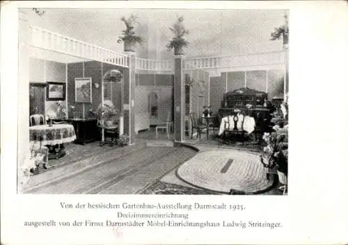 Ak Darmstadt in Hessen, Hessische Gartenbau-Ausstellung 1925, Möbel-Einrichtungshaus