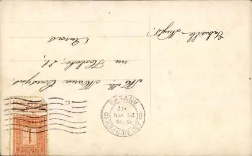 Ak Weihnachten, Frau mit Tannenbaum