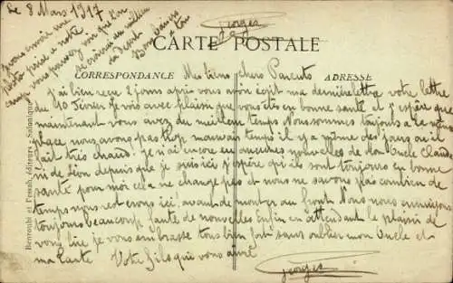 Ak Saloniki, griechischer Lastenträger