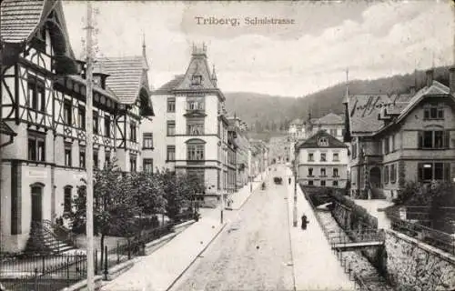 Ak Triberg im Schwarzwald, Schulstraße