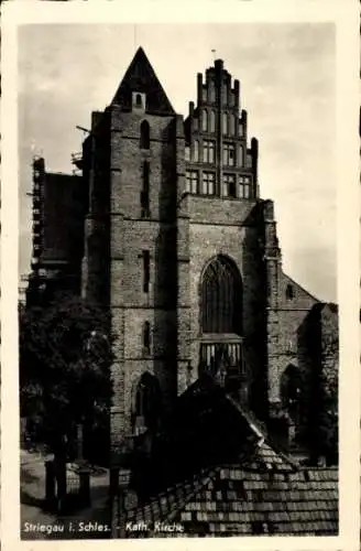 Ak Strzegom Striegau Schlesien, Katholische Kirche