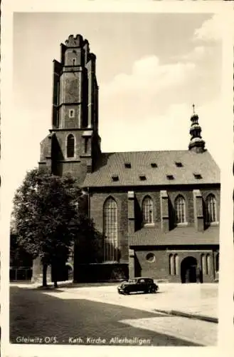 Ak Gliwice Gleiwitz Oberschlesien, Katholische Kirche Allerheiligen