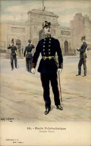 Künstler Ak Alph. Lalauze, Paris V., Ecole Polytechnique, Grande Tenue