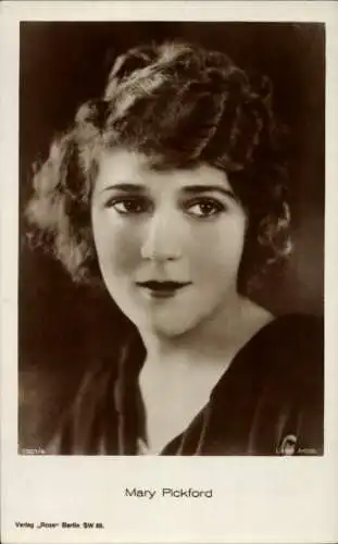 Ak Schauspielerin Mary Pickford, Portrait, Ross Verlag