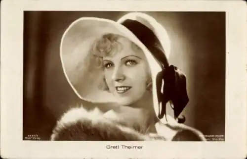 Ak Schauspielerin Gretl Theimer, Portrait, Ross Verlag 5447/1