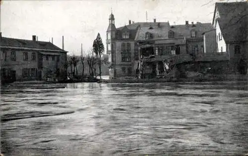 Ak Nürnberg, Hochwasser-Katastrophe, Hauseinsturz-Kleinweidenmühle