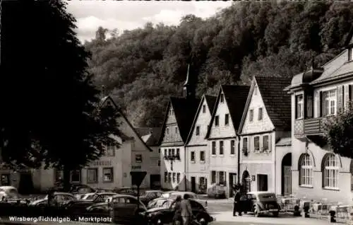 Ak Wirsberg im Fichtelgebirge, Marktplatz