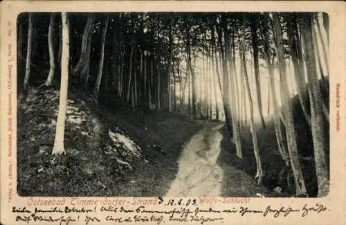 Ak Ostseebad Timmendorfer Strand, Wolfs-Schlucht