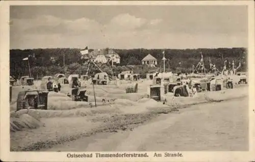 Ak Ostseebad Timmendorfer Strand, Strandleben