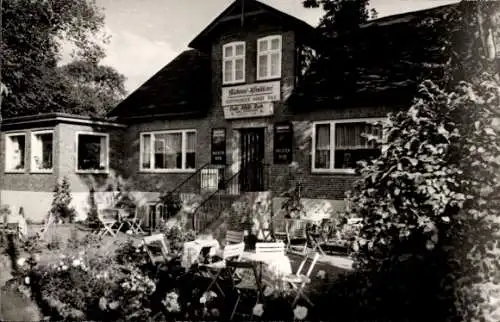 Ak Keitum auf Sylt, Bäckerei Konditorei, Terrasse