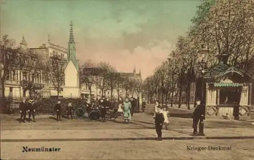 Ak Neumünster in Holstein, Kriegerdenkmal