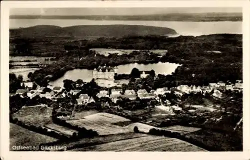 Ak Glücksburg an der Ostsee, Gesamtansicht