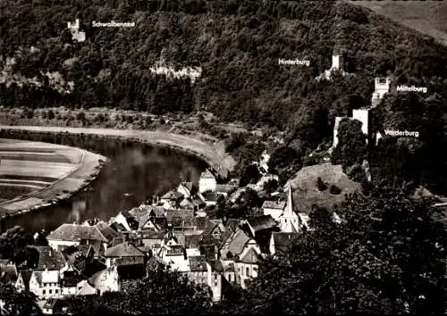 Ak Neckarsteinach in Hessen, Gesamtansicht