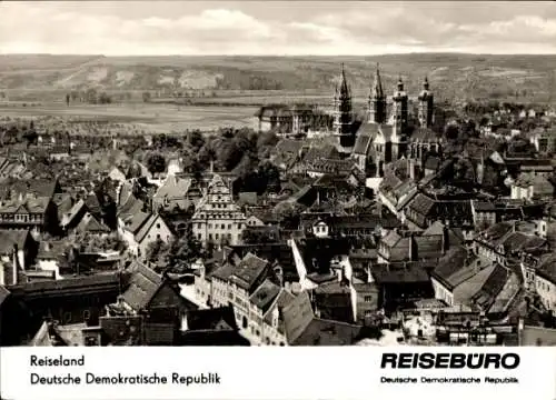 Ak Naumburg an der Saale, Gesamtansicht, Reisebüro DDR