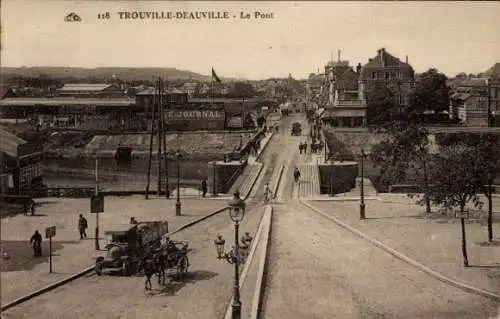 Ak Trouville sur Mer Calvados, Le Pont