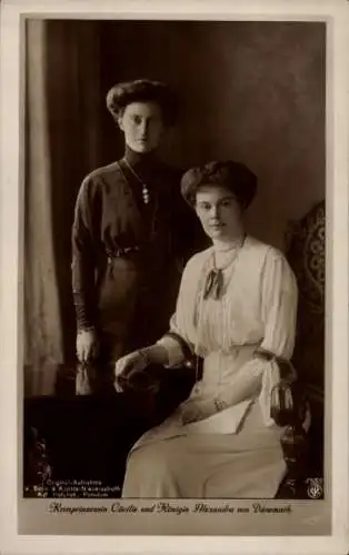 Ak Kronprinzessin Cecilie von Preußen, Königin Alexandra von Dänemark