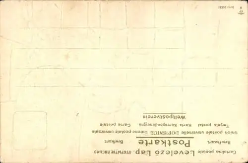 Präge Litho Zwei weiße Mäuse an einer Trinkschale