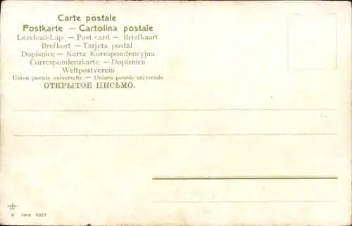 Künstler Litho Männer zu Pferden, Springreiten