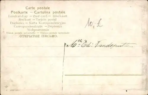 Künstler Ak Menschen zu Pferden, Jockeys