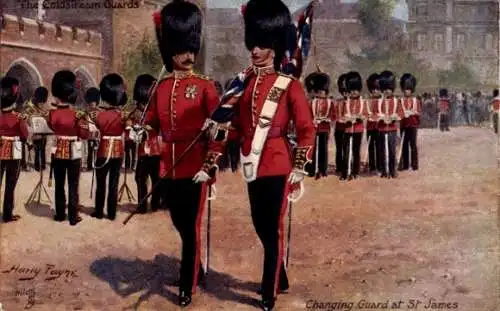 Künstler Ak Payne, H., Changing Guard at St. James