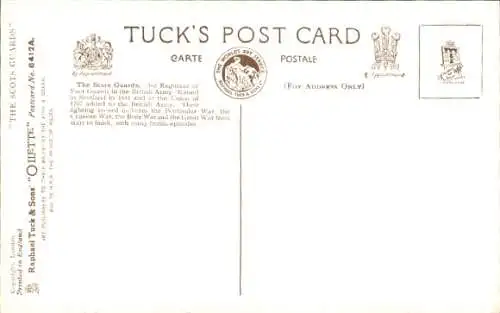 Künstler Ak The Scots Guards, Tuck 8625