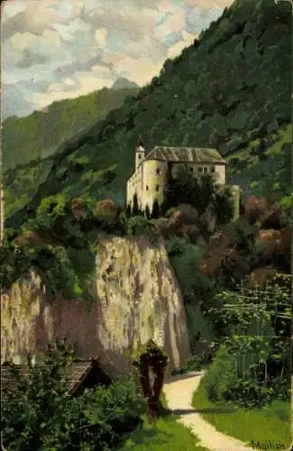 Künstler Ak Mailick, Dorf Tirol Tirol, Schloss Tirol