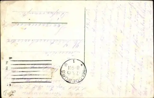 Ak Magdeburg an der Elbe, Hasselbachbrunnen, Straßenbahn