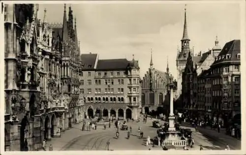 Ak München, Marienplatz, Rathaus