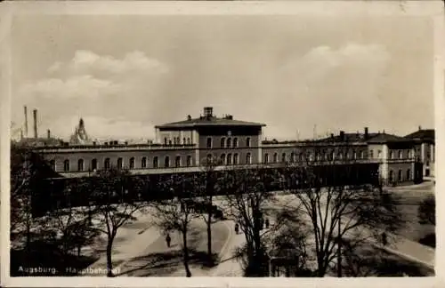 Ak Augsburg in Schwaben, Hauptbahnhof