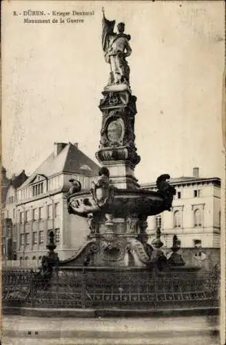 Ak Düren im Rheinland, Krieger Denkmal