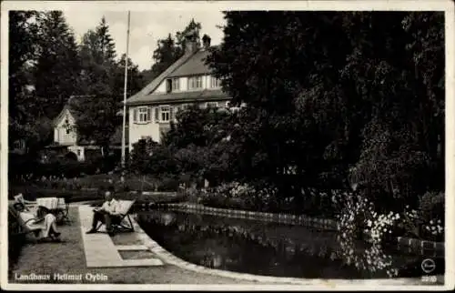 Ak Oybin in Sachsen, Landhaus Hellmut, Planschbecken, Liegewiese