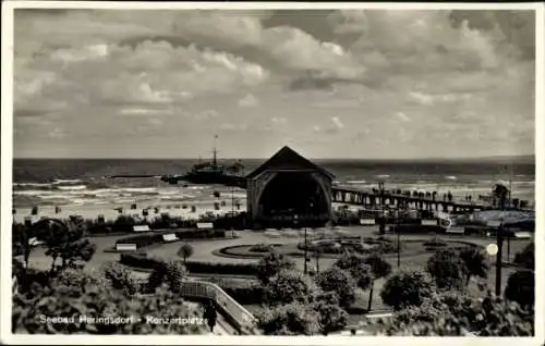 Ak Seebad Heringsdorf, Blick auf den Konzertplatz