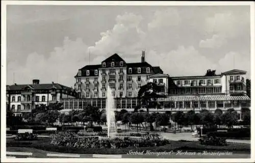 Ak Ostseebad Heringsdorf auf Usedom, Kurhaus, Konzertgarten