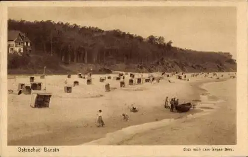 Ak Ostseebad Bansin auf Usedom, Strand