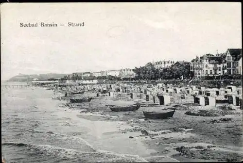 Ak Ostseebad Bansin auf Usedom, Strand