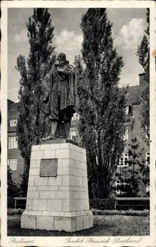 Ak Stralsund in Vorpommern, Lambert-Steinwich-Denkmal