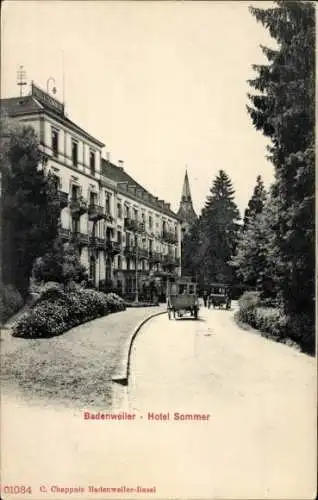 Ak Badenweiler im Schwarzwald, Hotel Sommer