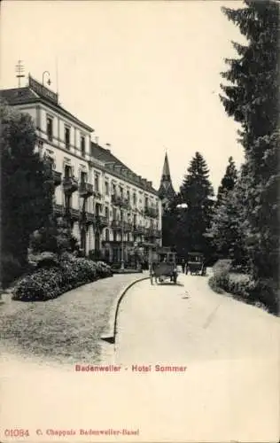 Ak Badenweiler im Schwarzwald, Hotel Sommer