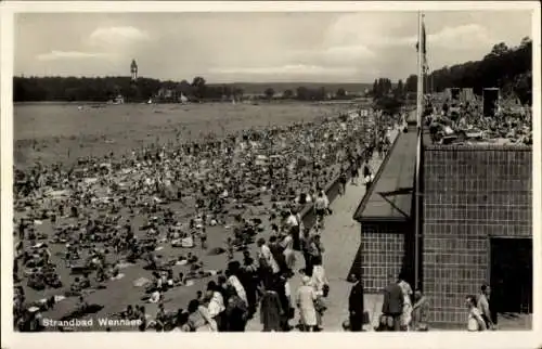 Ak Berlin Zehlendorf Wannsee, Strandbad