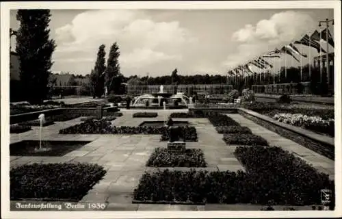 Ak Berlin, Funkaustellung 1936, Gartenanlagen